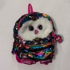Fashion Ty Owen Owl Sequence Backpack